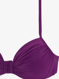 Maillot de bain à armatures avec fronces et bretelles réglables