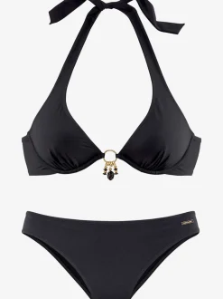 Maillot de bain à armatures avec tour de cou