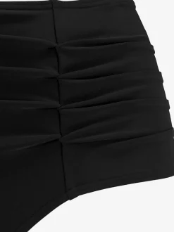 Maillot de bain à armatures avec débardeur à bretelles ajustables et bas taille haute avec fronces