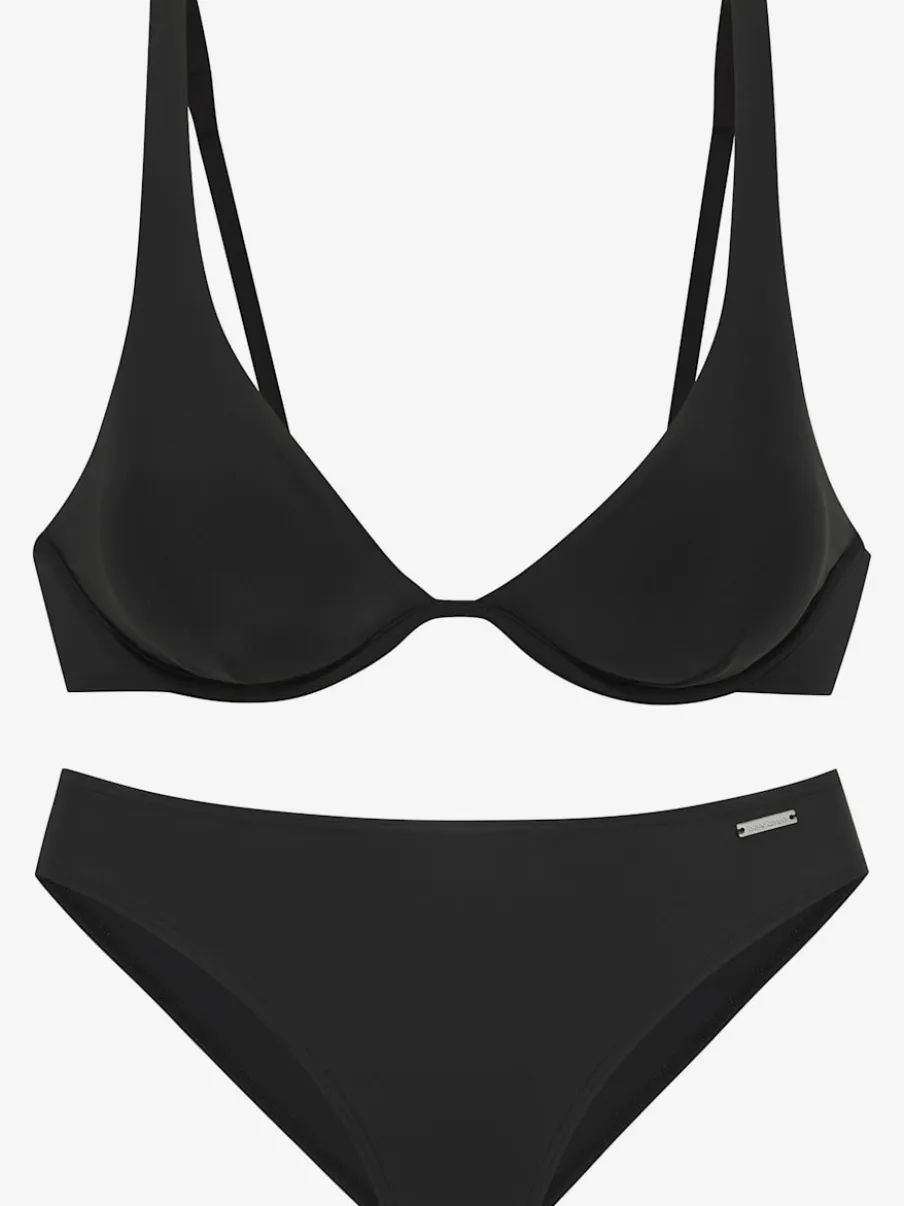 Maillot de bain à armatures avec bonnets amovibles réglables