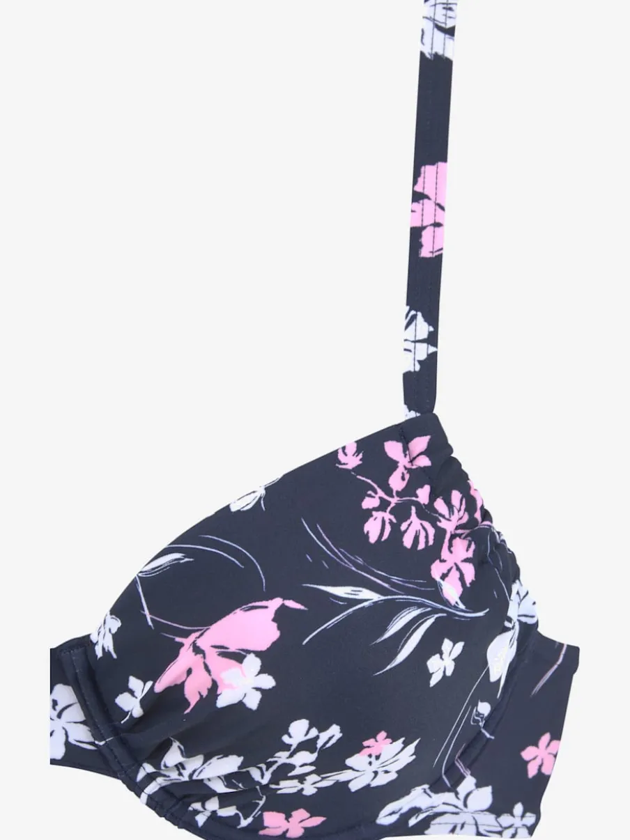 Maillot de bain à armatures avec imprimé floral et bretelles réglables