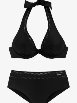 Maillot de bain à armatures avec bordure ajourée élégante