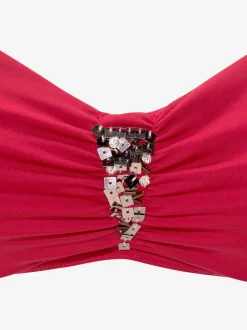 Maillot de bain à armatures avec paillettes et bretelles réglables