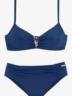 Maillot de bain à armatures avec paillettes et bretelles réglables