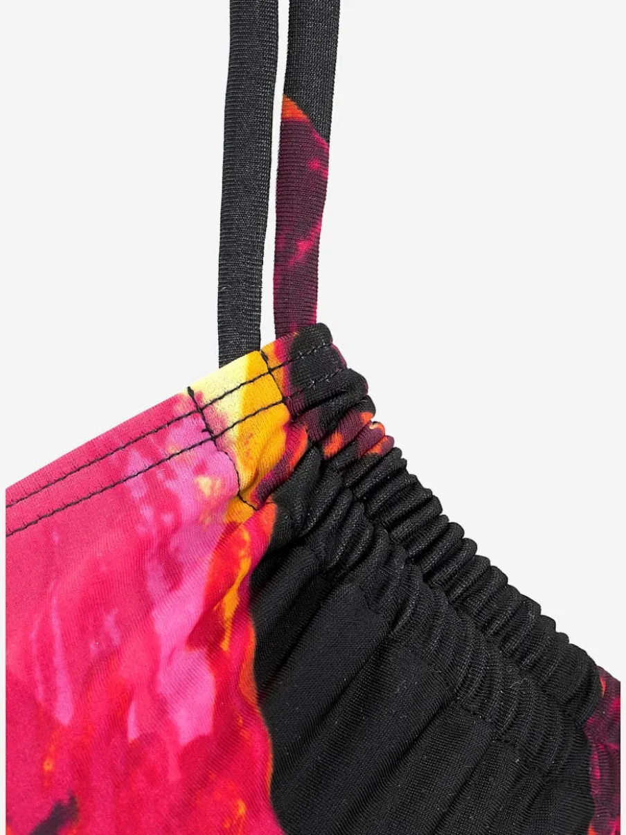 Maillot de bain à armatures avec imprimé floral et bretelles réglables