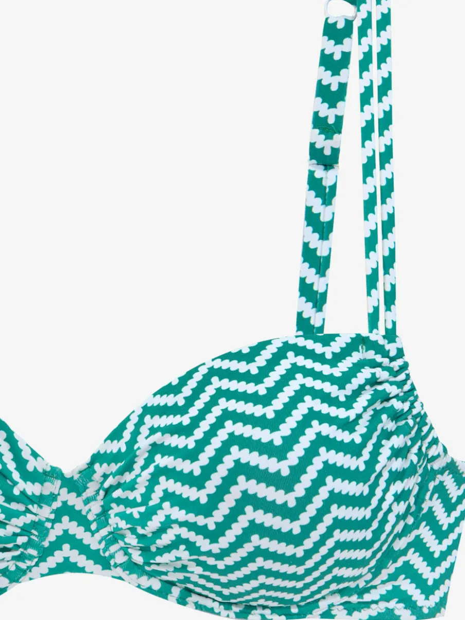 Maillot de bain à armatures avec imprimé graphique et ajustements