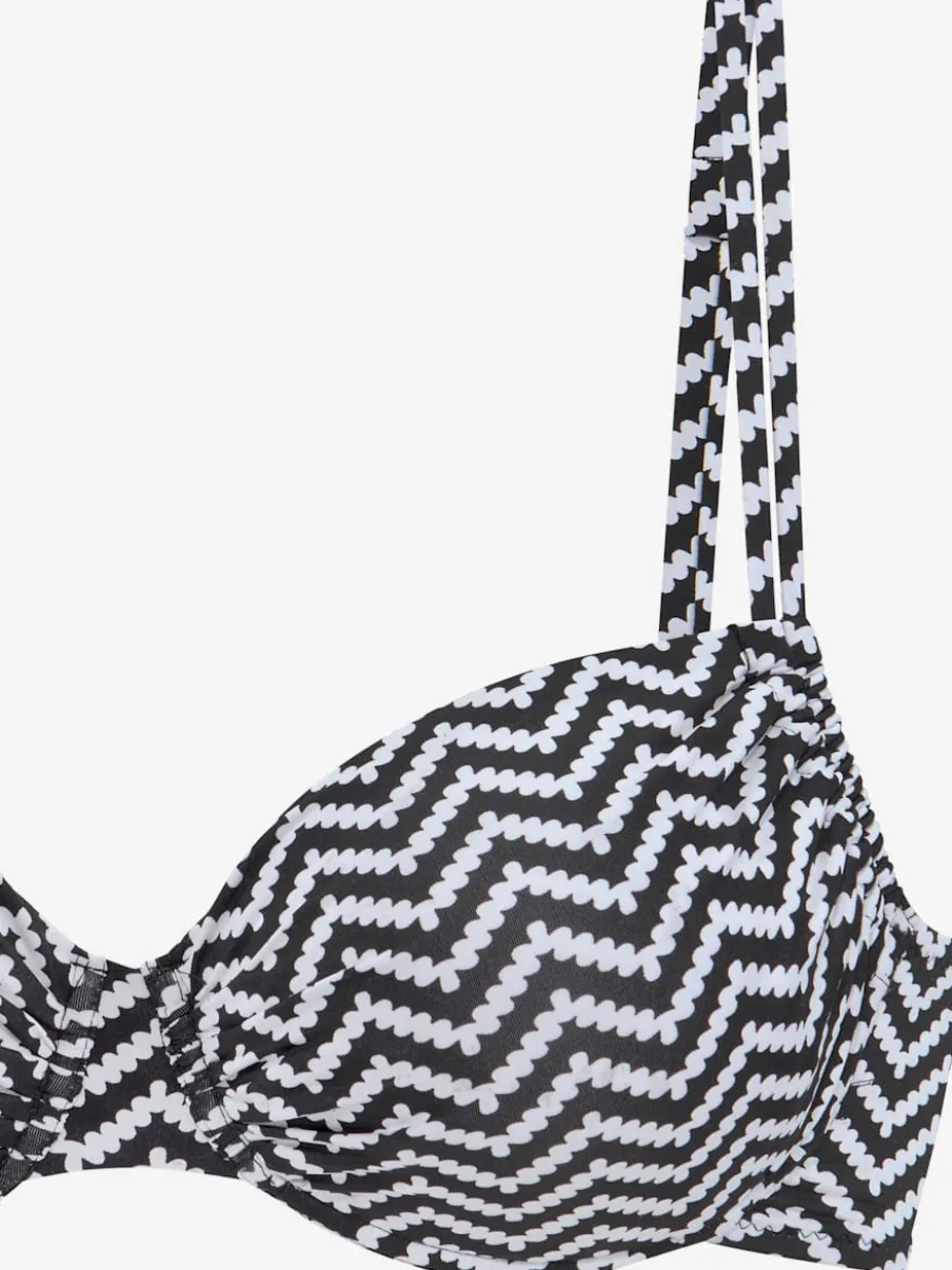 Maillot de bain à armatures avec imprimé graphique et ajustements