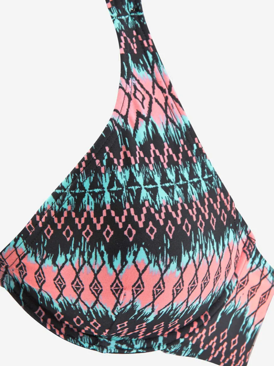 Maillot de bain à armatures imprimé ethnique avec bonnets amovibles