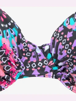 Maillot de bain à armatures motif kaléidoscope ajustable