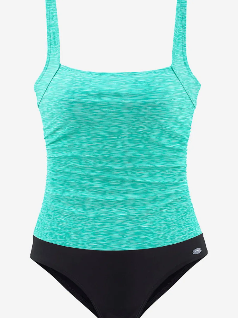 Maillot de bain aspect chiné avec bretelles réglables confortables