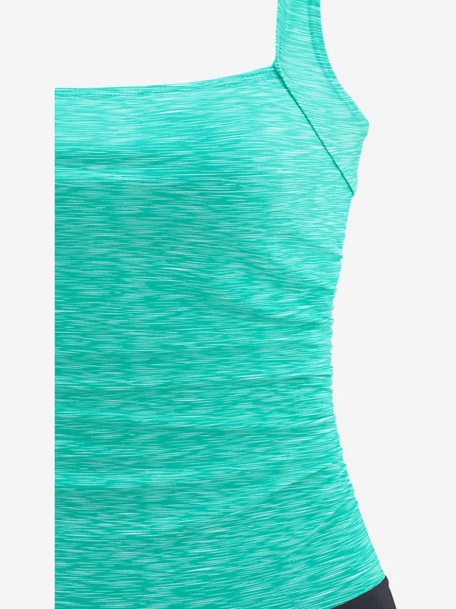 Maillot de bain aspect chiné avec bretelles réglables confortables