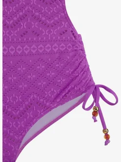 Maillot de bain avec bonnets amovibles et liens réglables