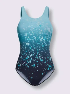 Maillot de bain avec bonnets doux et encolure ronde au dos