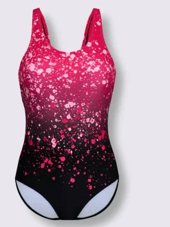 Maillot de bain avec bonnets doux et encolure ronde au dos