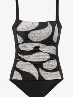 Maillot de bain avec bonnets rembourrés et motif floral