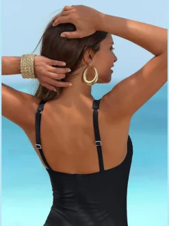 Maillot de bain avec bonnets rembourrés et paillettes
