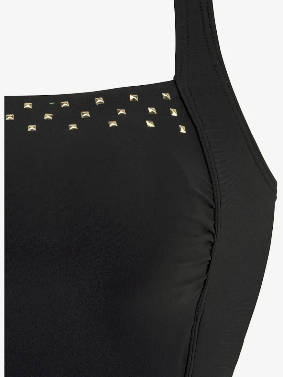 Maillot de bain avec bretelles réglables et rivets décoratifs