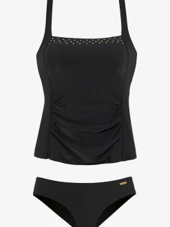 Maillot de bain avec bretelles réglables et rivets décoratifs