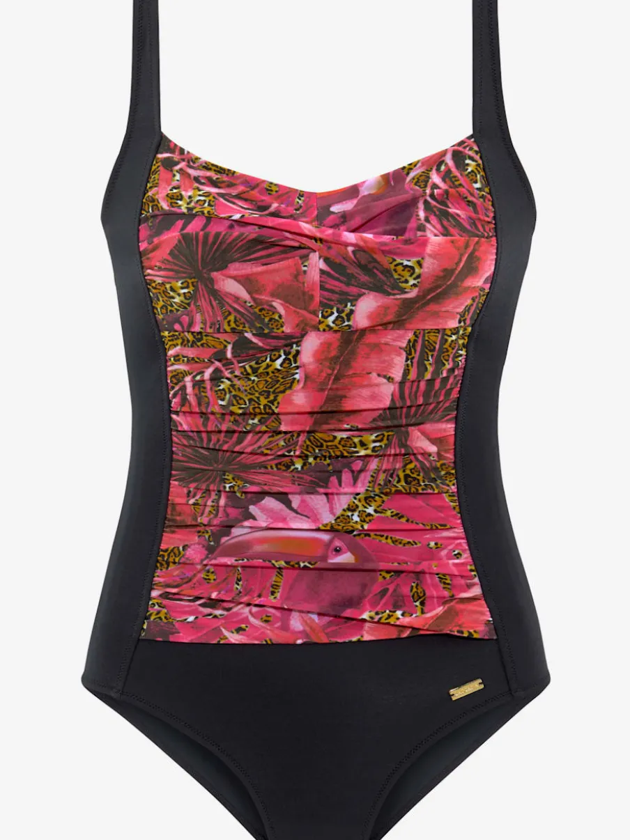 Maillot de bain avec bretelles réglables et motifs jungle