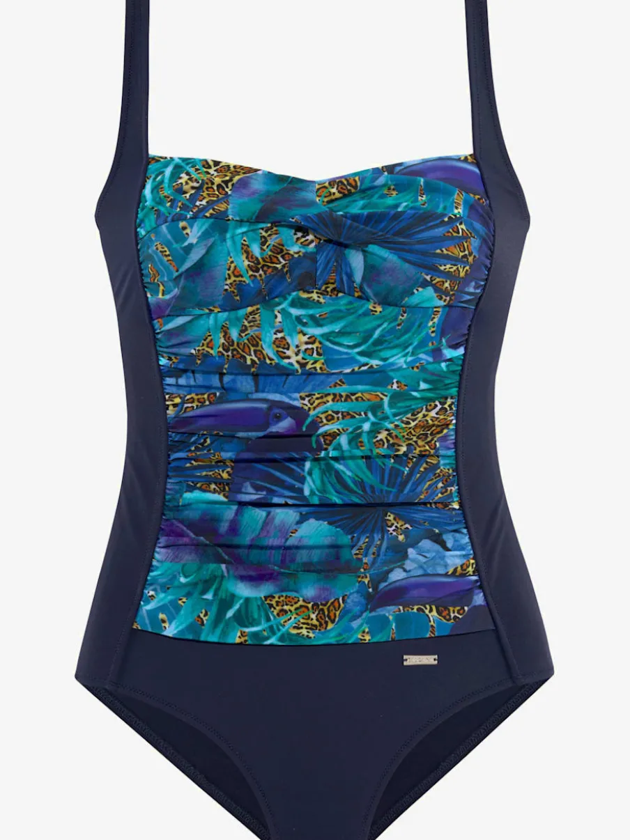 Maillot de bain avec bretelles réglables et motifs jungle