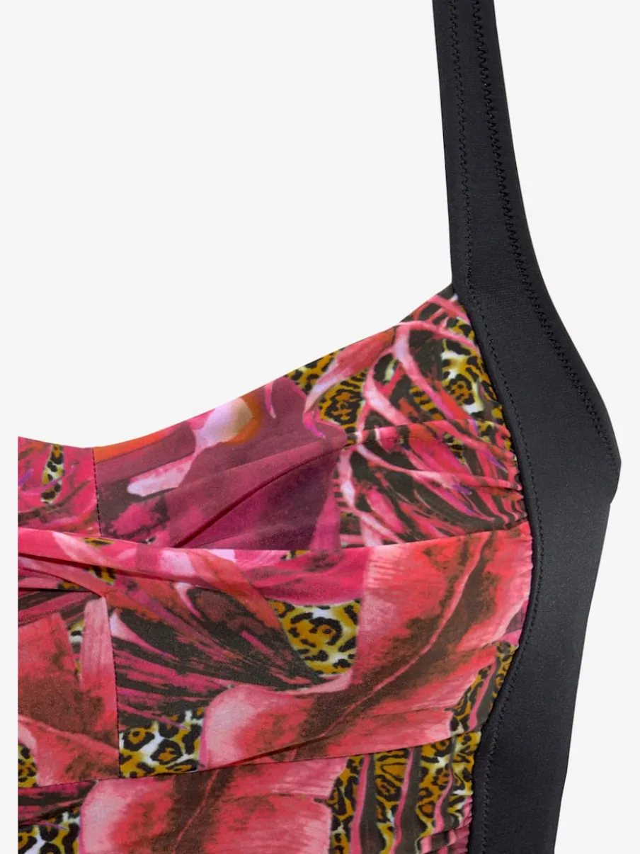 Maillot de bain avec bretelles réglables et motifs jungle