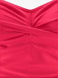 Maillot de bain avec bretelles réglables et fronces raffinées