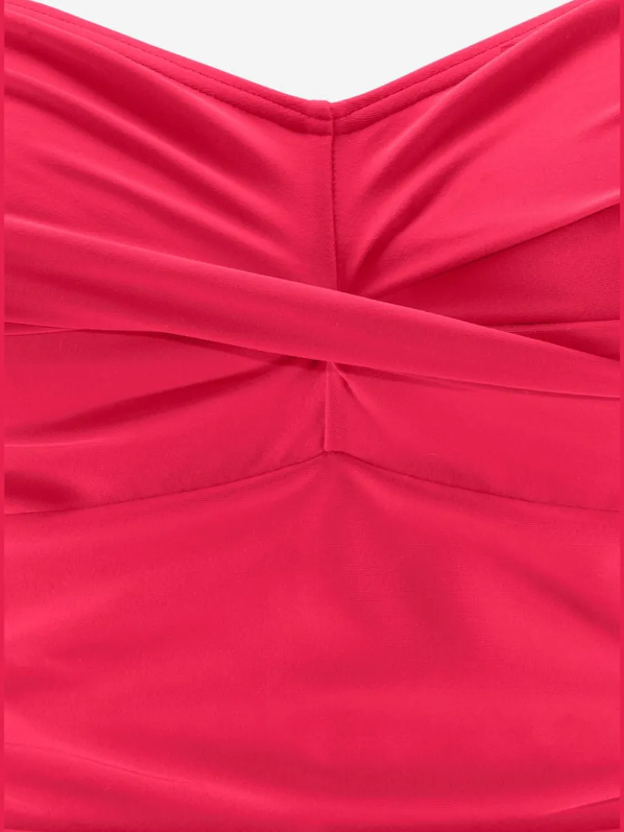 Maillot de bain avec bretelles réglables et fronces raffinées