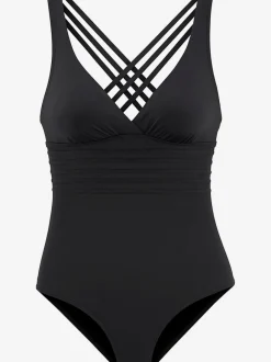 Maillot de bain avec bretelles croisées et bonnets intégrés