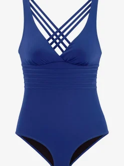 Maillot de bain avec bretelles croisées et bonnets intégrés