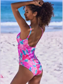 Maillot de bain avec design papillon à fronces latérales et bretelles réglables