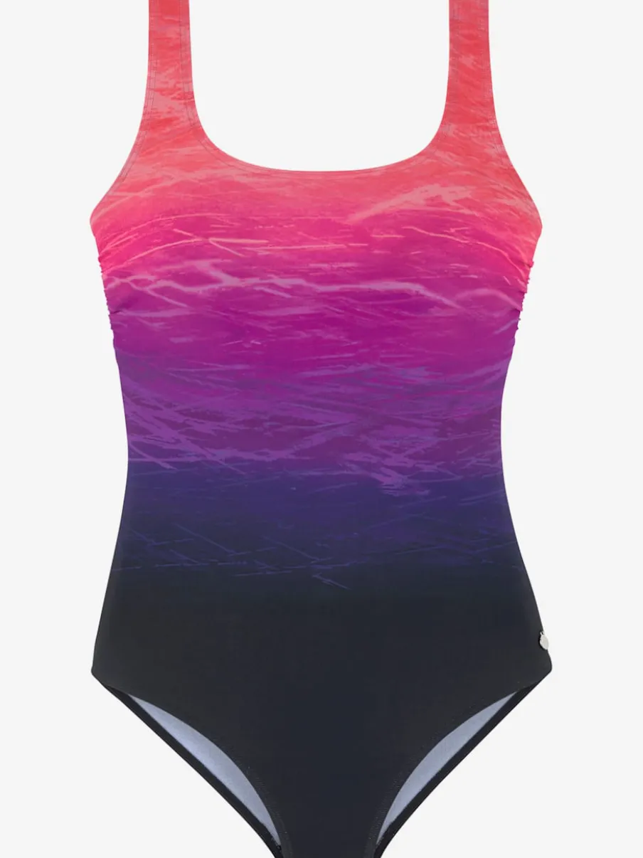 Maillot de bain avec dos croisé et bonnets intégrés
