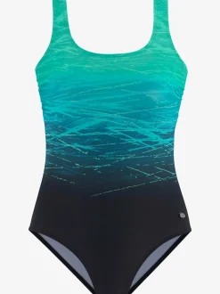 Maillot de bain avec dos croisé et bonnets intégrés
