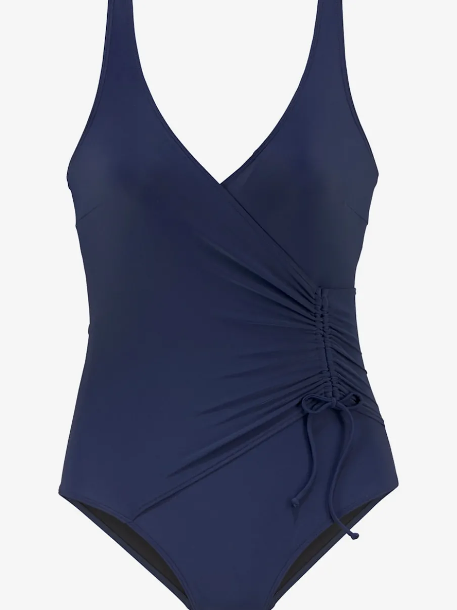 Maillot de bain avec effet cache-cœur et bretelles réglables