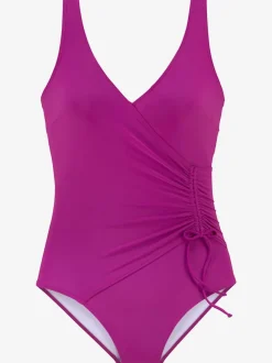 Maillot de bain avec effet cache-cœur et bretelles réglables