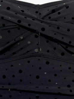 Maillot de bain avec empiècement gainant et aspect paillettes