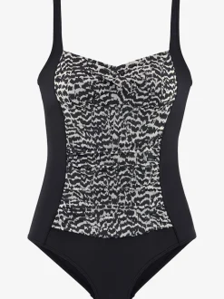 Maillot de bain avec encolure carrée et motif tendance