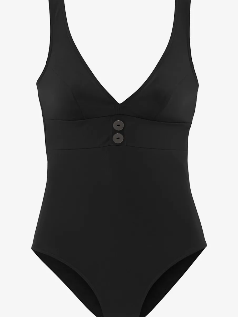 Maillot de bain avec encolure en V et bretelles réglables