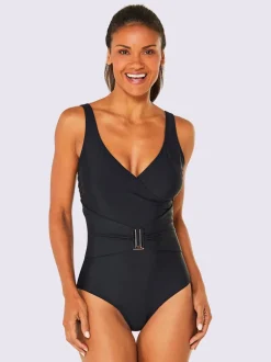 Maillot de bain avec encolure V et bonnets confortables