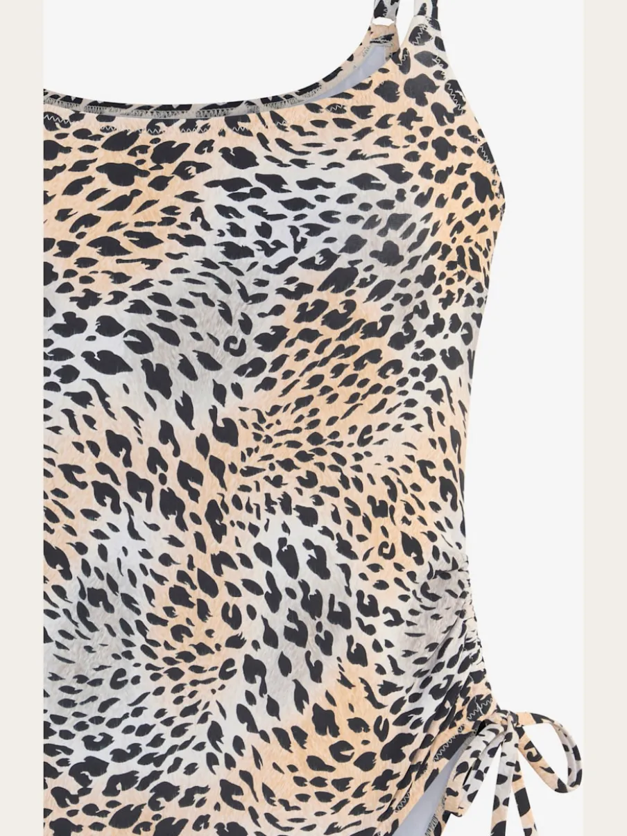 Maillot de bain avec imprimé animal et bonnets amovibles