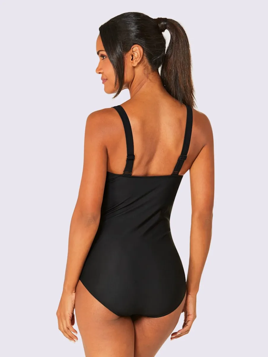 Maillot de bain avec motif graphique et bretelles réglables
