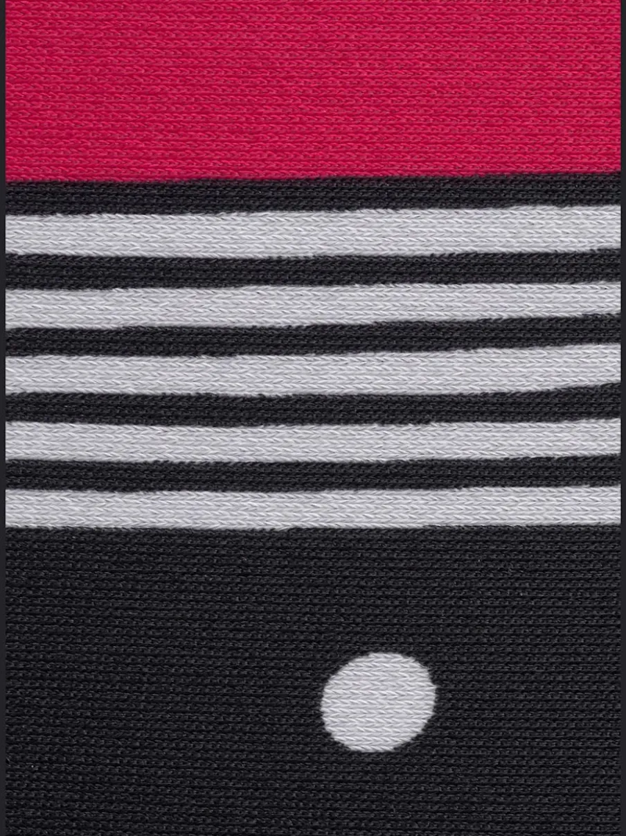 Maillot de bain avec motifs pois et rayures ajustés