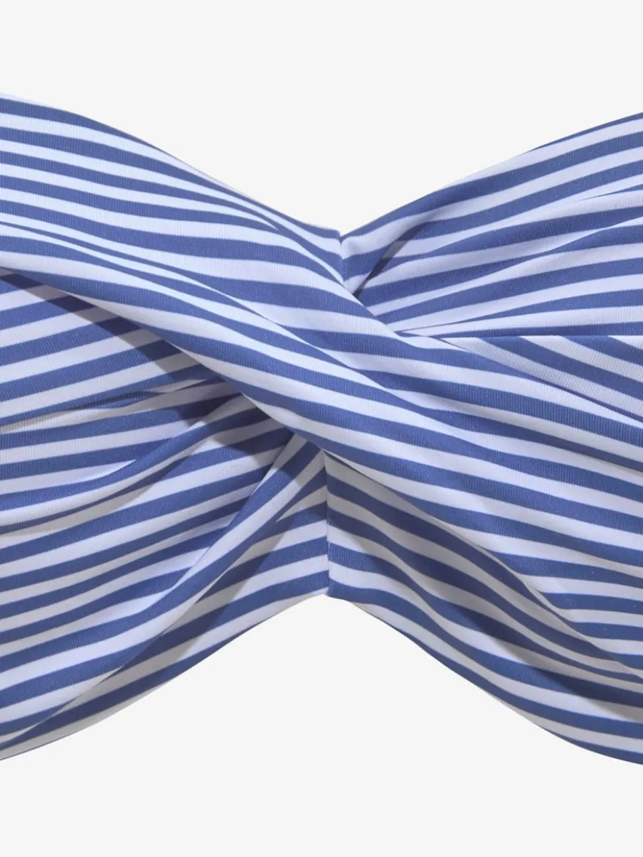 Maillot de bain bandeau à armatures rayé marin confortable