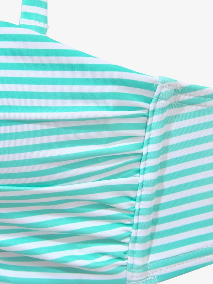 Maillot de bain bandeau à armatures rayé marin confortable