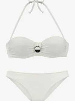 Maillot de bain bandeau à armatures avec bonnets rembourrés