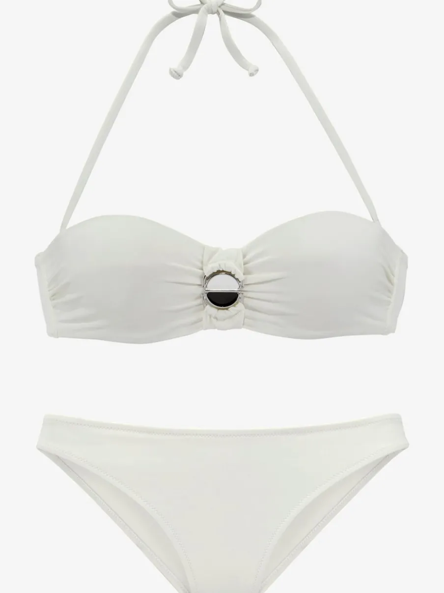 Maillot de bain bandeau à armatures avec bonnets rembourrés