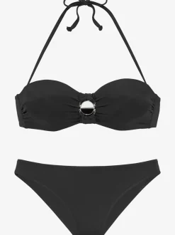 Maillot de bain bandeau à armatures avec bonnets rembourrés