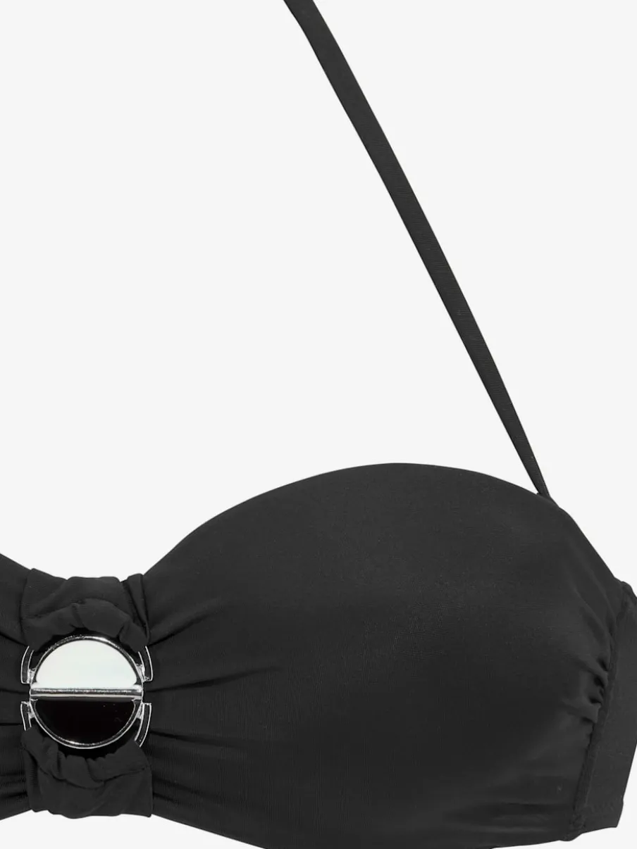 Maillot de bain bandeau à armatures avec bonnets rembourrés