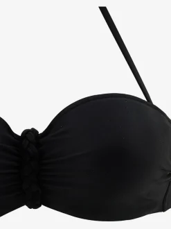 Maillot de bain bandeau à armatures avec détails tressés et bretelles amovibles