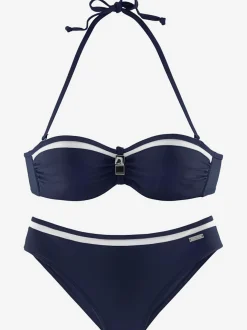Maillot de bain bandeau à armatures style marin moderne