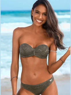 Maillot de bain bandeau à armatures avec bonnets rembourrés et bretelles amovibles